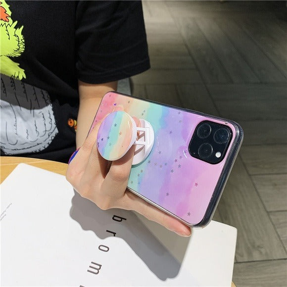Rainbow iPhone Case with Socket