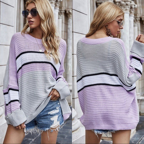 Oversized Relaxing Sweater Violet